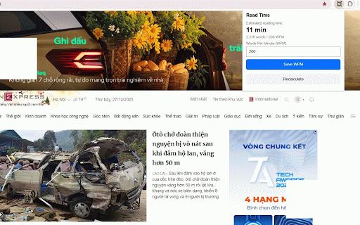 Read Time Calc :: Read Time Calc: Estimate article reading time.