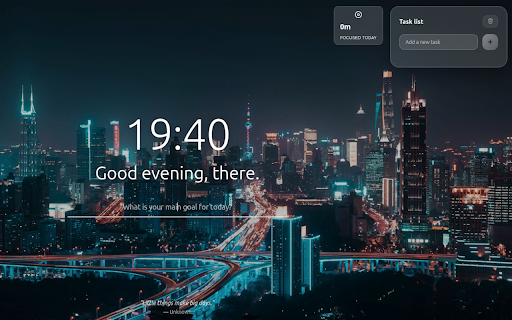 Zentab Focus :: A beautiful new tab page with focus timer, daily goals, and inspirational quotes