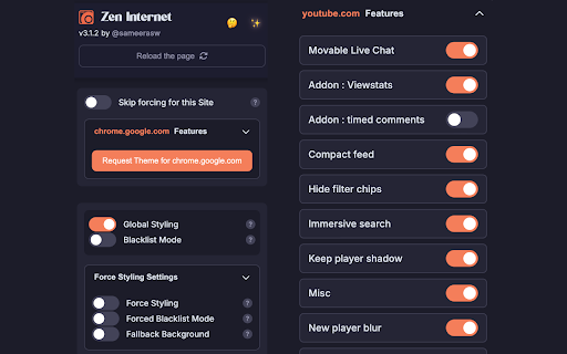 Zen Internet :: Immersive, minimal and transparent internet. Learn more at sameerasw.com/zen