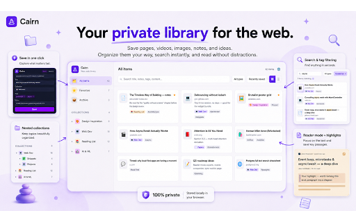 Cairn :: Your second brain for the web — save, organize, and rediscover.