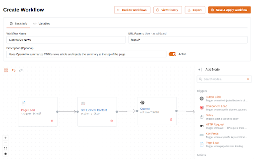Houdin :: Browser automation that feels like magic. Inject code, run scripts, and automate tasks with a user-friendly interface.