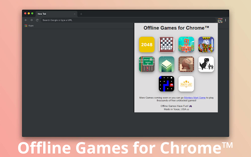 Offline Games :: Play collection of Offline Games for Chrome™. Play on popup and Offline! Have fun!