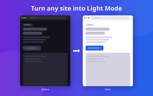 Light Mode :: Switch on Light Mode to turn dark mode off, enjoy a lighter mode, and brighten any website instantly.