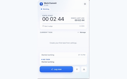Work Commit :: A local work commit log for browser-based work.