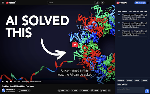 YTChat AI :: AI assistant for YouTube videos with OpenAI integration