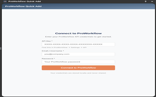 ProWorkflow Quick Add :: Quickly create projects and tasks in ProWorkflow from Gmail
