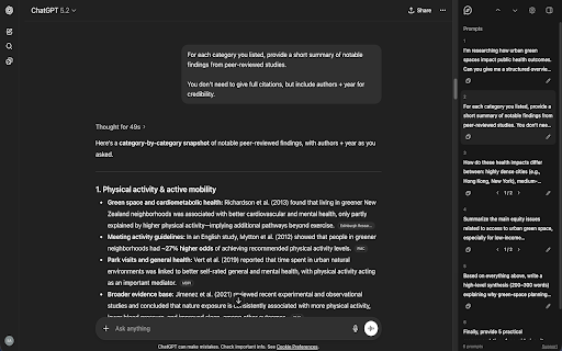 NavGPT - Prompt & Edit History :: Sidebar for ChatGPT: jump to any prompt, browse history, copy, bookmark, edit, export and navigate versions - all without scrolling.