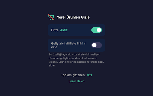 TEMU Hide Local Products :: Hides local products found on any page on TEMU