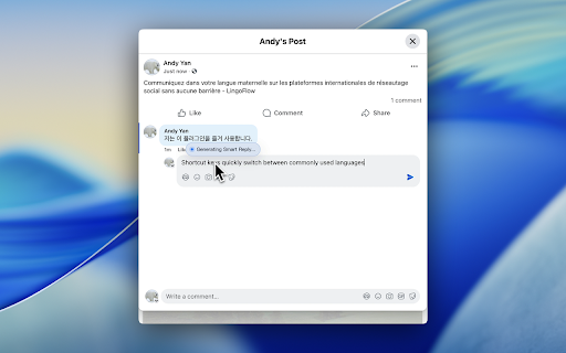 LingoFlow :: Seamless multilingual writing with instant translation