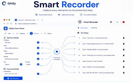 QAlity Recorder :: Qality Recorder captures browser interactions to generate automated test cases.
