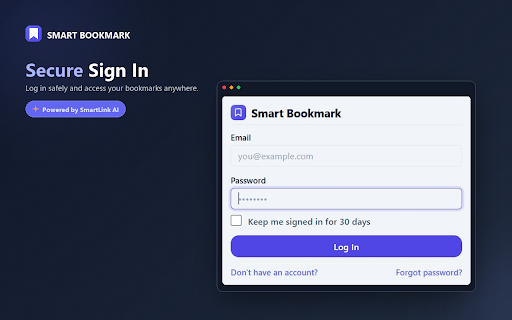 Smart Bookmark :: Save and refine bookmarks to your Smart Bookmark account directly from your browser toolbar.