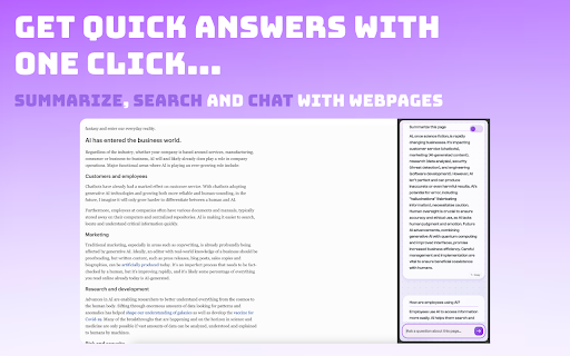 summarize.ai :: Transform any webpage into an interactive AI conversation. Get instant summaries and engage in meaningful discussions.