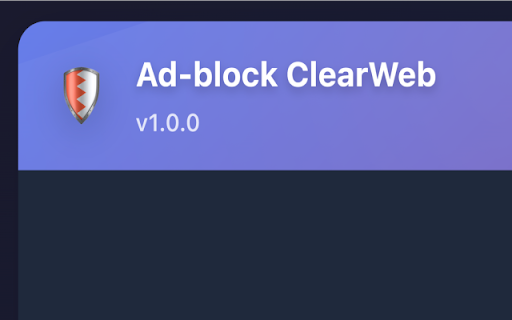 Ad-block ClearWeb - any website :: Advanced ad blocking extension using EasyList, EasyPrivacy and uBlock Origin filters. Blocks ads and trackers.