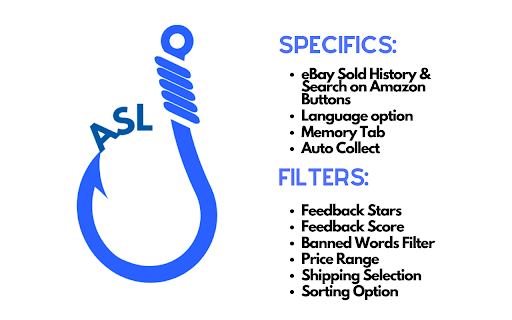 AslGrab :: Chrome extension for e-commerce professionals. Collect ASINs, filter products and store the products you find.