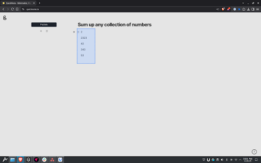 Suminator :: Select a region on the webpage to sum all numbers within it