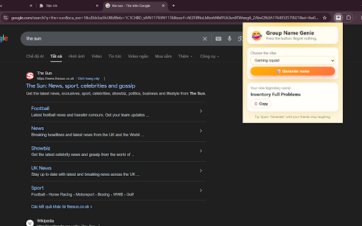 Funny Group Name Genie :: Get hilarious, random suggestions for your friend group names.