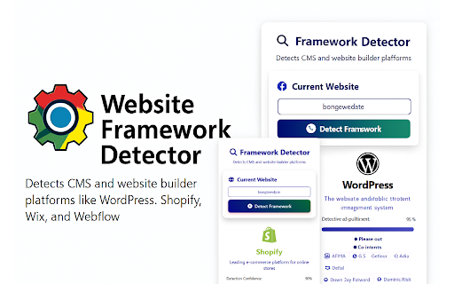 Website Framework Detector :: Detects CMS and website builder platforms like WordPress, Shopify, Wix, and Webflow