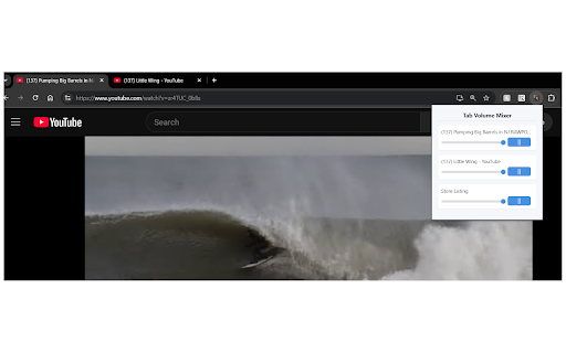 Tab Volume Mixer :: Adjust the volume of media elements in each Chrome tab individually.