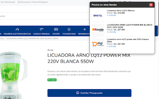 Radar de Precios :: Detecta productos y muestra precios en otras tiendas automáticamente.