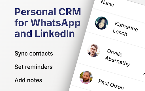 Personal CRM for WhatsApp, Gmail, and LinkedIn Networking • Rumo :: Sync Facebook and Instagram contacts. Set reminders, and add notes or tags. Build strong personal and professional relationships