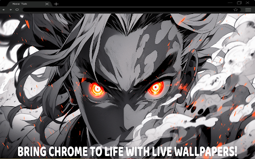Demon Slayer's Kyojuro Rengoku Live Wallpaper :: Ignite your passion—Rengoku’s fiery spirit blazes through your new tab! 🔥⚔️