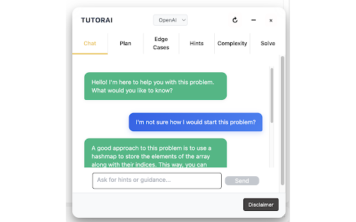 TutorAI :: Privacy-preserving coding problem tutor for LeetCode