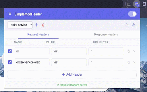 SimpleModHeader :: A lightweight, open-source Chrome extension to modify HTTP request headers. No tracking, no analytics, fully transparent.