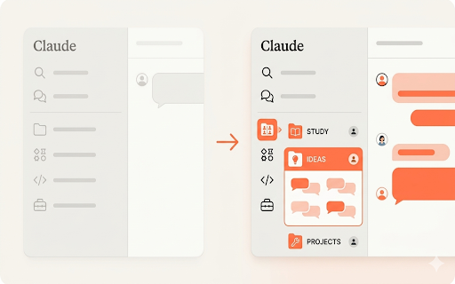 Claude Enhancer :: Organize Claude.ai with folders, prompt glow, notes, and exports. Start free — upgrade to Pro anytime.