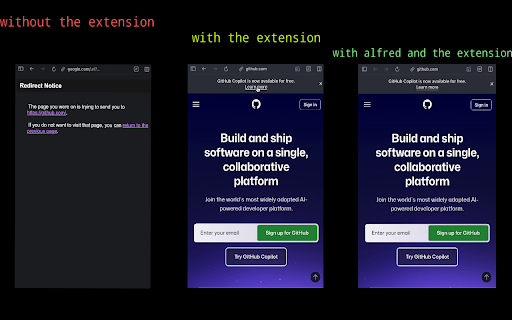 Bypass Google Redirect Notice :: Bypasses Google's redirect notice page and directly navigates to the destination URL