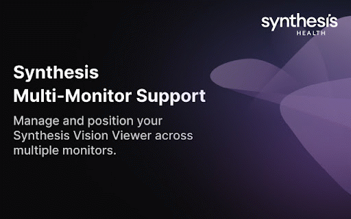 Synthesis Display Manager :: Automatically detects your monitor setup and positions diagnostic viewer windows across sessions.