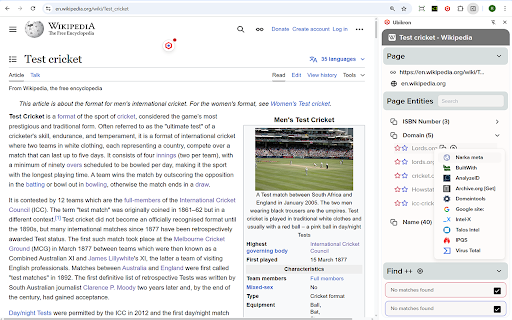 Ubikron :: Browser-based OSINT tool for tracking, tagging, and saving web investigations. Extracts entities and enriches content.