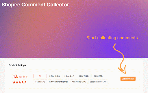 Shopee Smart Comment Colloctor :: Effortlessly Collect & Export Shopee Product Reviews.