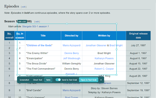 Text Grab Extension :: Copy tables as tables, clean text, Markdown, links, and full-page captures. With handoff to the Text Grab Windows app.