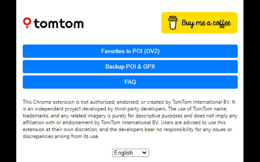 TomTom POI/GPX Extractor & Favorites to POI (OV2) Converter :: Extract and convert POI/GPX Data from https://plan.tomtom.com