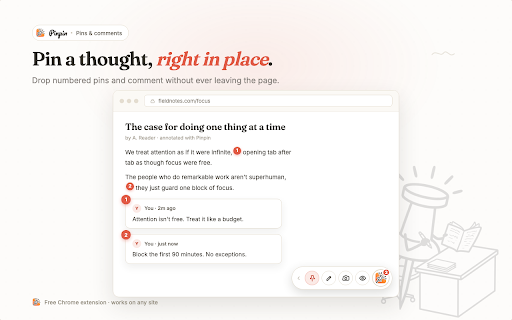 Pinpin Web Notes :: Comment, Pin & Highlight on Any Web Page