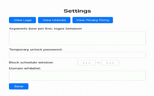 Keyword Blocker Free :: Block pages based on keywords with full premium features, completely free