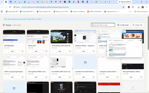 Stowly :: 40 tabs open and Chrome crawling? Save them as thumbnails, close them for real, and get your memory back.