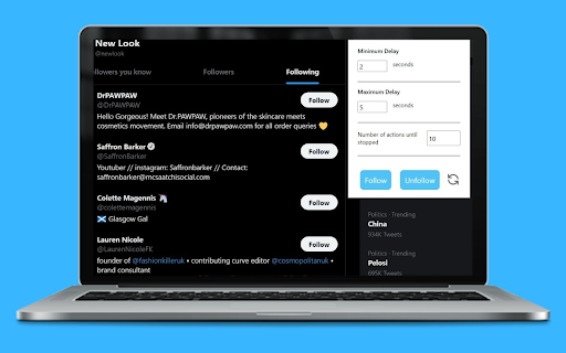 X Follow Bot :: X Follow Bot automatically follows someone's followers/likers for you