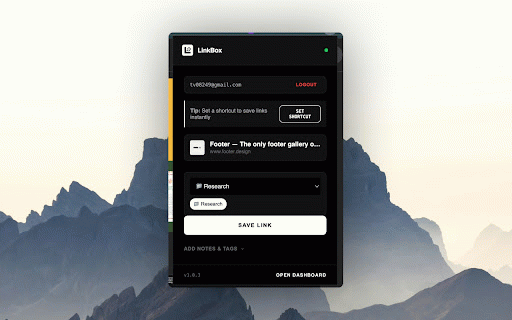 LinkBox Extension :: Save links to your LinkBox archive instantly.