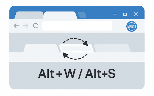 MRU Tab Switcher :: Cycle through last used Chrome tabs using keyboard shortcut.