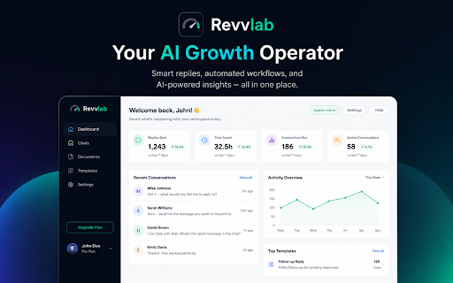 Revvlab for WhatsApp :: Suggest WhatsApp Web replies using LiteLLM relay