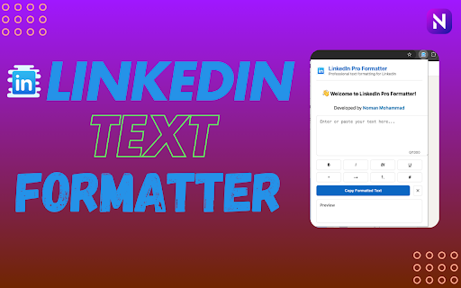 LinkedIn Text Formatter tool :: Professional text formatting suite for LinkedIn text Formatter