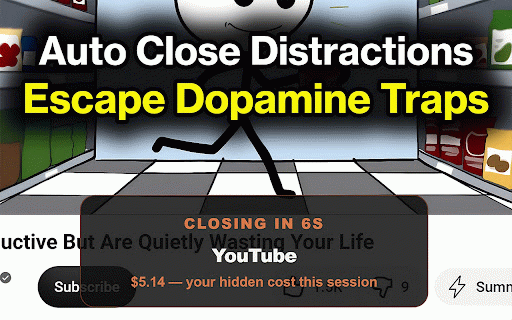 Hidden Value — Make Cheap Dopamine Feel Expensive :: See what distracting sites actually cost you — in money, time, and goals you'll never hit.