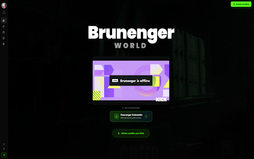 Brunenger World — Points :: Sincroniza tus Kick Points del canal de Brunenger con Brunenger World automáticamente.