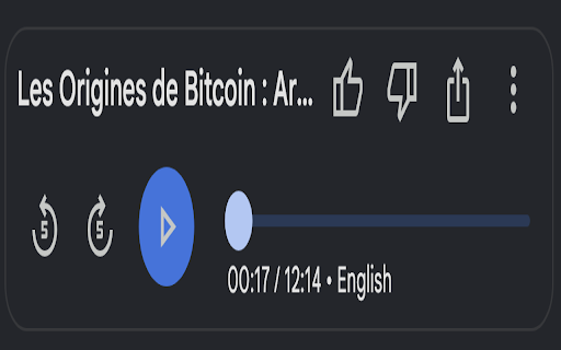 NotebookLM Media Player Controls :: Enhances NotebookLM's audio player with additional controls and keyboard shortcuts.