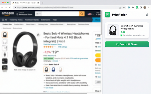 PriceRadar — Multi-Engine Price Comparison :: Instantly compares prices for the product you are viewing and opens results in parallel.