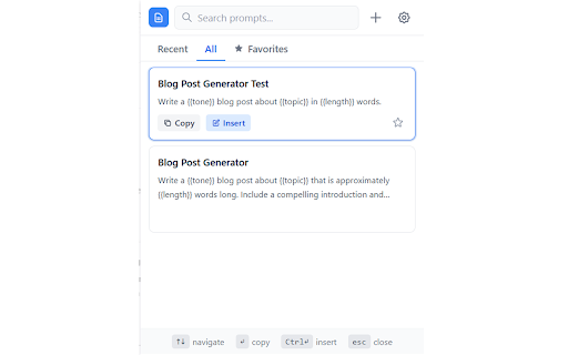 PromptAnthology - AI Prompt Manager :: Save, organize & reuse AI prompts for ChatGPT, Claude and Gemini. Instant prompt manager from any tab.