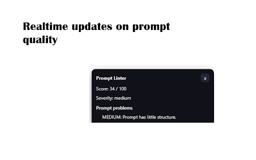 Prompt Linter :: Lint, score, and improve AI prompts directly from any web page.