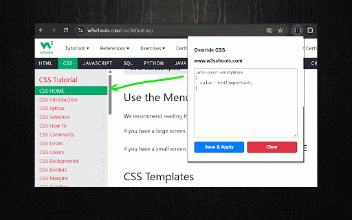 Jx CSS Override :: A lightweight tool to inject and override CSS on any website without using DevTools.