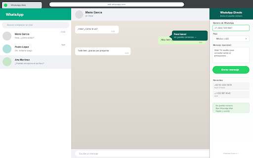 WhatsApp Direct Message :: Send WhatsApp messages directly without saving the contact to your phone book.